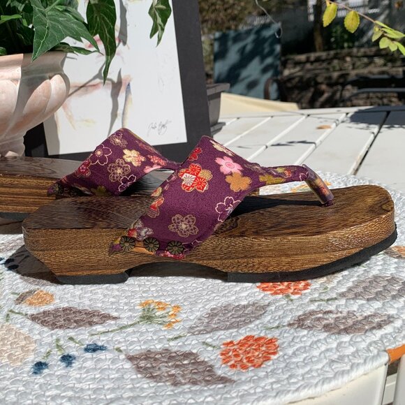 Japanese Geta Wooden Sandals NWOT - Picture 3 of 11
